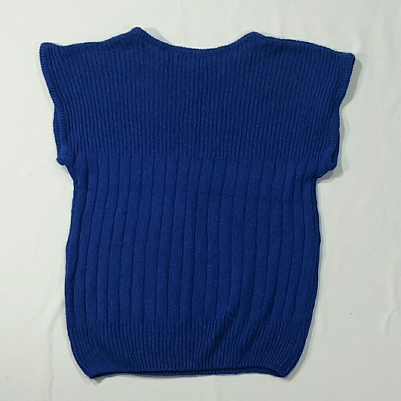 Vintage Country Craft Royal Blue Sweater Vest - Picture 2 of 3